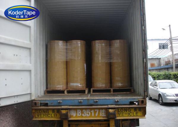 Acrylic Adhesive Tape Jumbo Rolls Yellowish Opp Water Based 36-90 Micron