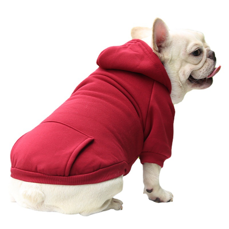 ​Fashion Blank red Dog Winter Apparel Warm Outfits Chihuahua Puppy Clothes