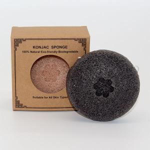 Wholesale Natural Green Tea Konjac Exfoliating Round Face Sponge 7cm*7cm*3.5cm from china suppliers
