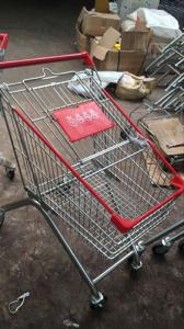 Wholesale Mini European Style Grocery Metal Supermarket Shopping Cart / Powder Coated Grocery Store Shopping Cart from china suppliers