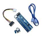 External Gold Plate Computer Desktop Accessories PCIE 16X Riser Card 1 To 4 Port