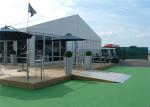 15m * 30m Outdoor Office Hall Glass Wall Commercial Canopy Tent With Wooden