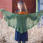 Hand Knitted Poncho, Brown Scarf,Wool Knitted Sweater Green Free Knitting
