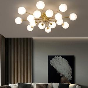 Wholesale LED Chandelier For Living Room Bedroom Dining Room Kitchen Glass Ball Ceiling Lamp（WH-MI-418) from china suppliers