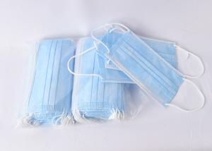 Wholesale 175*95mm Blue Color Disposable Earloop Face Mask 3 Layers Comfortable from china suppliers