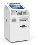 19 Inch Touch Screen Angle Adjustable White Compact Banking Service Equipment
