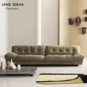 Wholesale Italian Minimalist Sofa Sectional Chaise Lounge Furniture 3 Seat Modular Grey 2.2m from china suppliers
