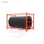 Warehouse Metal Coated Anti Corrosion Stacking Truck Tire Storage Rack