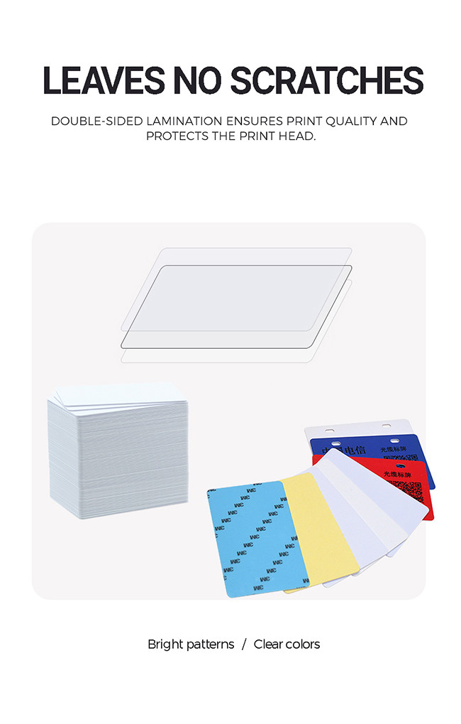 Waterproof Membership Card Blank White ID Cards For Card Printer