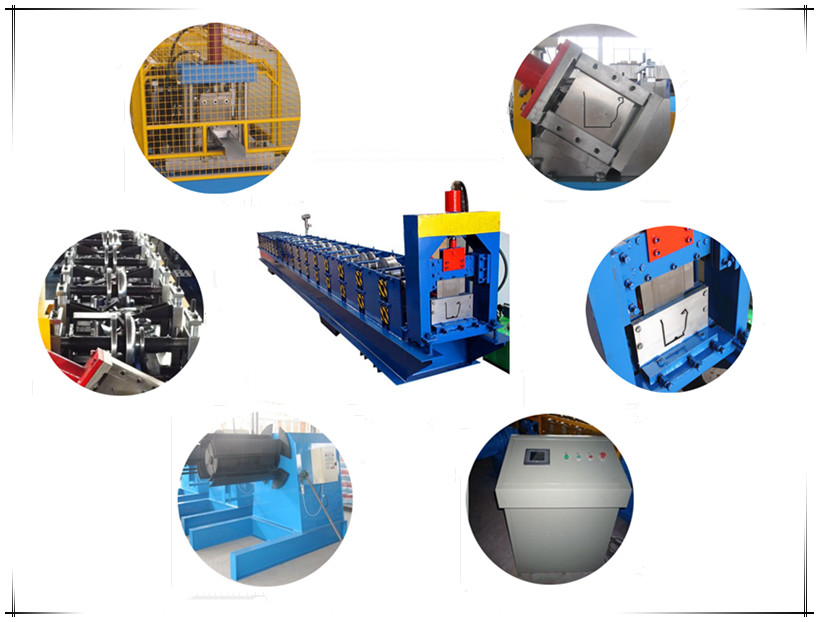 Metal Gutter Roll Forming Machine , Aluminum Gutter Machine 24 Months Warranty