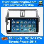 Ouchuangbo android 4.2 Toyota Prado 2014 audio DVD gps radio support canbus 4