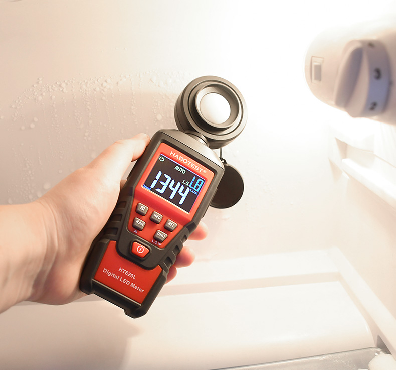 3x1.5V AAA Batteries Digital Lux Meter , Portable Lux Meter