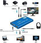 4Kp60 Audio Video Capture Card , USB3.0 1080P 60fps Portable Video Converter
