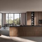 Custom Modern Furniture Kitchen Dining Room Cabinet Wood Veneer Door Panel