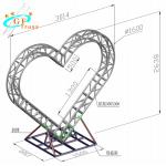 TUV Goal Post Truss Stage Lighting Heart Shape For Wedding