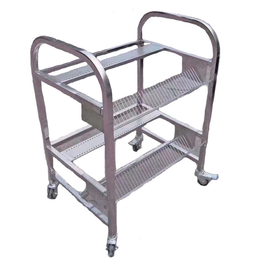 Stainless Steel 2 Tiers Feeder Trolley PANASERT MSR Machinery Spare Parts