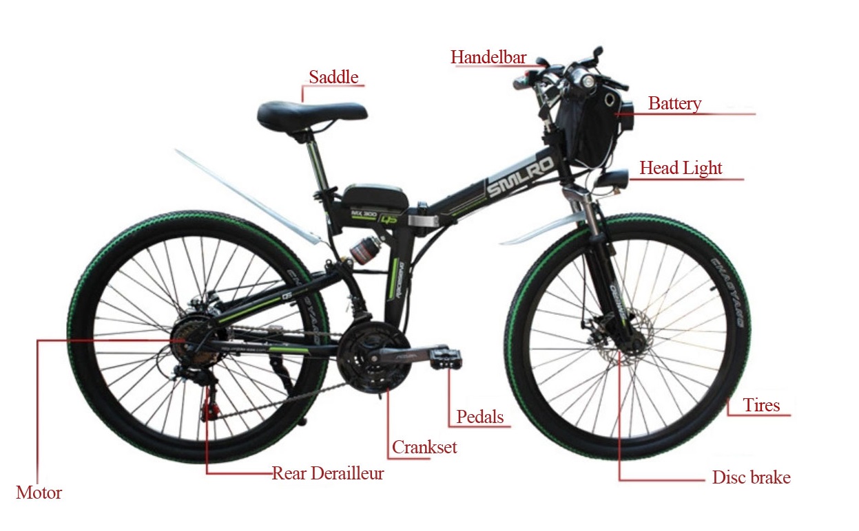 ODM 26 Inch Folding Electric Bike Brushless Geared Battery Powered