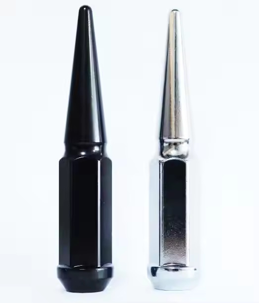 Grey Car Wheel Bolt & Nut Carbon Steel Spike Lug Nuts For Cars