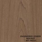 EV Walnut Wood Veneer H621C Natural Walnut Crown Grain 2500mm 2800mm