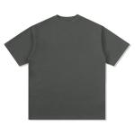 American Vintage Short-Sleeved T-Shirt with Knitted O-Neck and Custom Butterfly