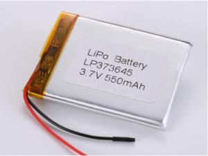 Wholesale High Capacity 3.7V 550mah 1C Discharge Current Lithium Polymer Battery for Electronic Products from china suppliers