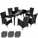 KD Black Indoor Wicker Outdoor Rattan Dining Set In All Weather