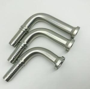 Wholesale High Pressure Stainless Hydraulic Crimping Hose Flange Fittings 6000 Psi 45 Elbow 87641 from china suppliers