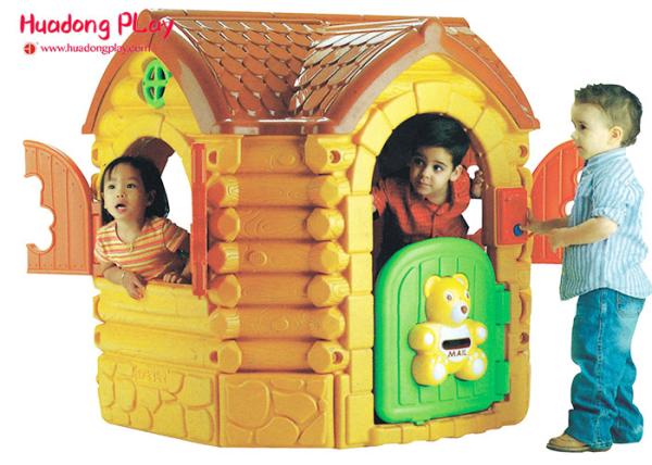 Amusement Park Games Plastic Outdoor Fairytale Cottage Playhouse Eco Friendly