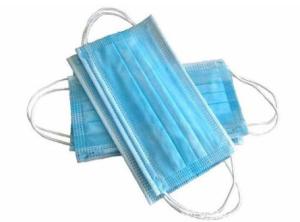 Wholesale Disposable Blue Earloop Face Mask Non Irritating For House Cleaning / Woodworking from china suppliers