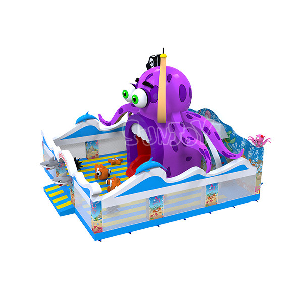EN71 Inflatable Play Park Children Pirate Octopus Bounce Playground