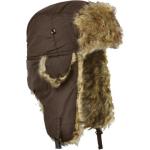 Mens Fake Trapper Ski Wool Winter Hat For Fingerless Glove Strings Buckle