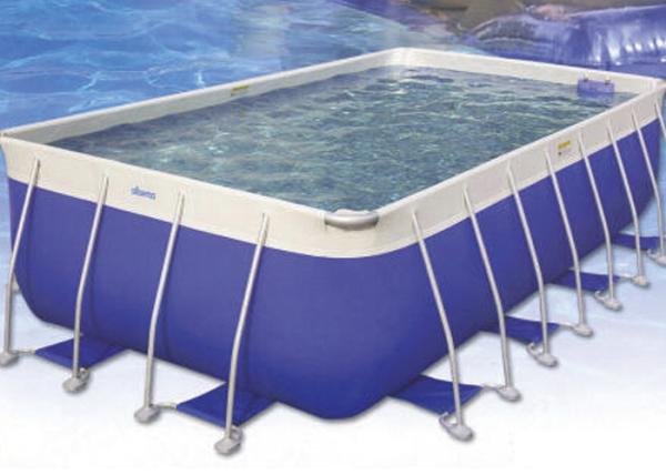House ' s Backyard Easy Intex Pool , 0.9mm Plato PVC Tarpaulin Family Swimming