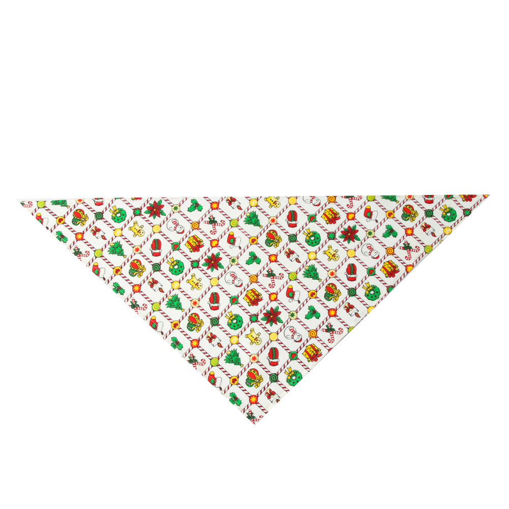 Unique Style Personalized Pet Bandana Soft Material Dog Christmas Scarf