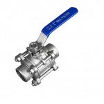 304 stainless steel three-piece welded ball valve Q61F-16P full diameter butt