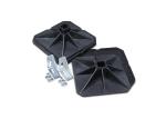 ISO9001 Black HVAC Fittings Anti Vibration Big Foot System