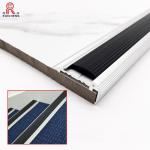 Anti Slip Metal Stair Edge Protectors , 1.8mm Aluminum Stair Trim