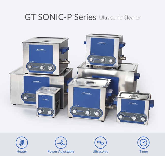 Heated Lab Ultrasonic Cleaner Stainless Steel Material 190 * 170 * 220MM