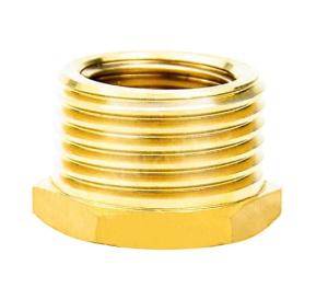 Wholesale B124 Hex Bushing 1/2&quot; Female NPT × 3/4&quot; Male NPT Brass Tube Fitting from china suppliers