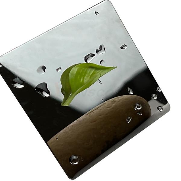 1219mm 8K Black Titanium 316 316L Super Mirror Stainless Steel Sheet For Hotel