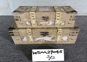 Wholesale WSM29045 30x21.5x16 multifunction Wooden Trunk Chest from china suppliers