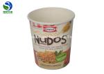 Food grade disposable take away round 12oz kraft paper soup bowl with paper lid
