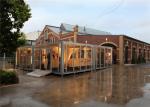 Wooden Flooring Glass Wall Custom Event Tents Outdoor 200 Seaters