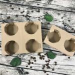 280gsm 300gsm Disposable Cup Holder Takeaway Coffee Cup Carrier