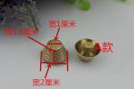 Fashion gold pattern 10 mm metal die-cast zinc alloy dome pop rivet for bag