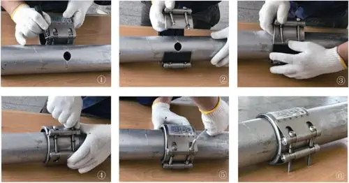ANSI Standard Stainless Steel High Pressure Pipe Repair Clamps OEM Free Sample