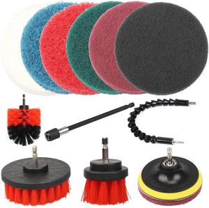 Wholesale 11pcs Electric Bathroom Drill Brush Kit 310g Multipurpose from china suppliers