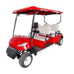 Red Color 4 Seater Golf Cart wheelbase 2420mm Ground clearance 120mm AC motor 3