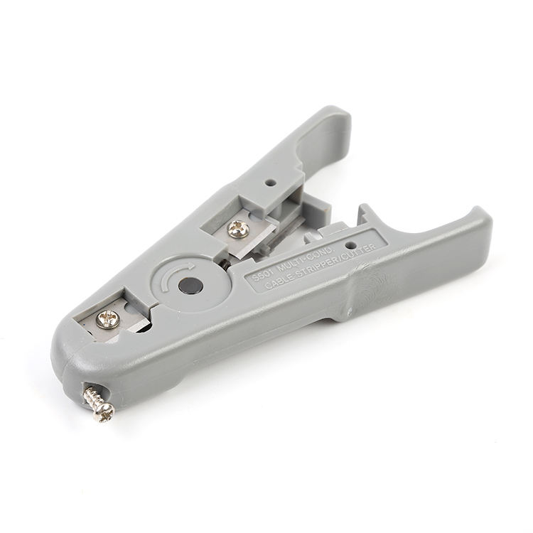 Gray Universal Wire Stripping And Twisting Tool Plastic Molded Handle