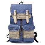 Small Moq Canvas Sling Leisure Travel Bags Korean Style Backpack 50L Capacity