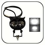 2 LED Owl Yellow White Flash Color MINI Projector Light For Motorcycle